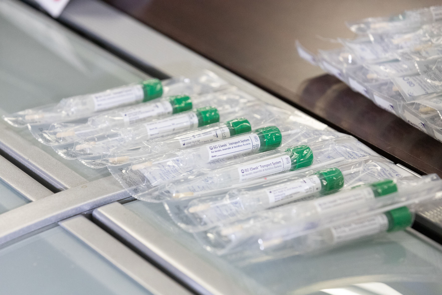 Gov. Greg Abbott announces the arrival of about 2,500 COVID-19 test kits in Arlington
